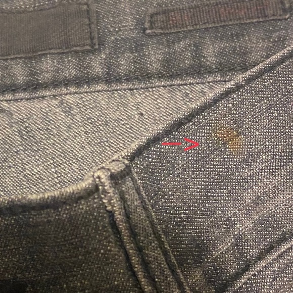 Western Girl Bootcut Jeans Dark Wash Black Mid Rise Creased Tag 32x32  Fit 34x31 - Picture 6 of 11